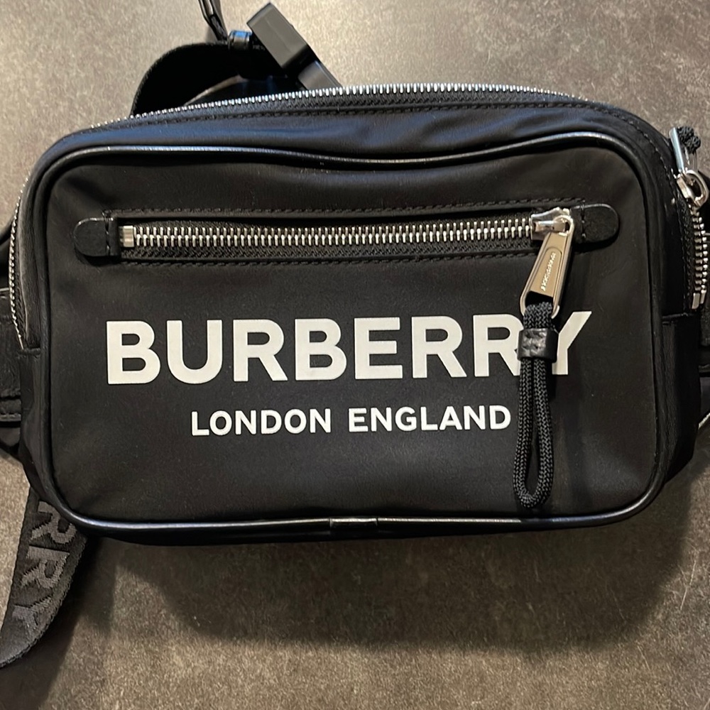Burberry Logo Print Nylon Bum Bag